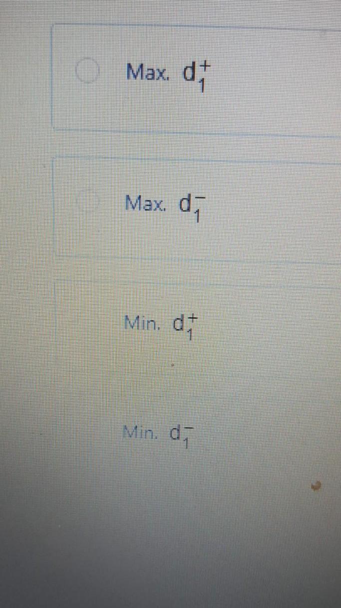 If a Goal programming problem has only one goal