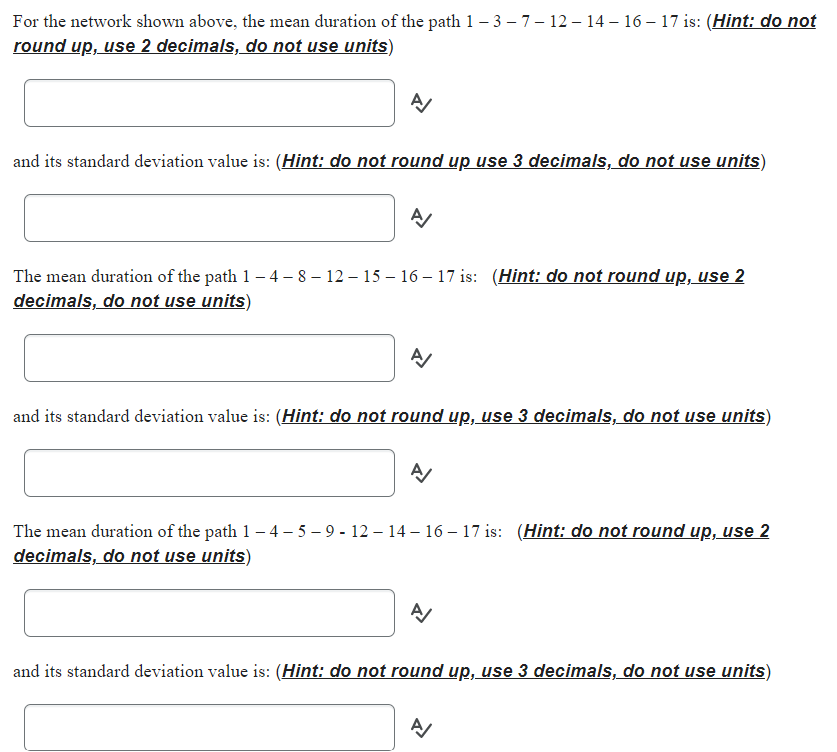 The riskiest path is: (Hint: use comma and space