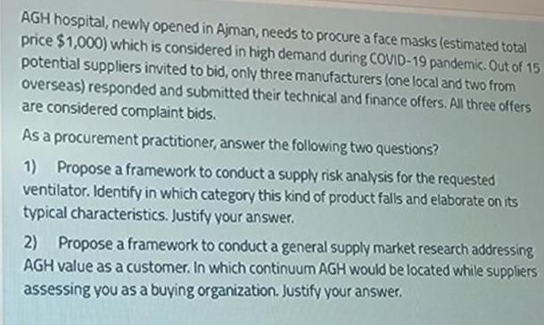 AGH hospital, newly opened in Ajman, needs to