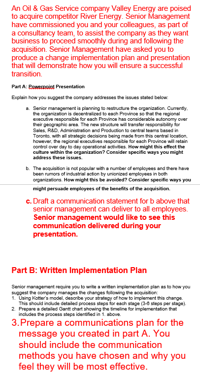 NOTE: Only answer Part B: Number 3. But be aware