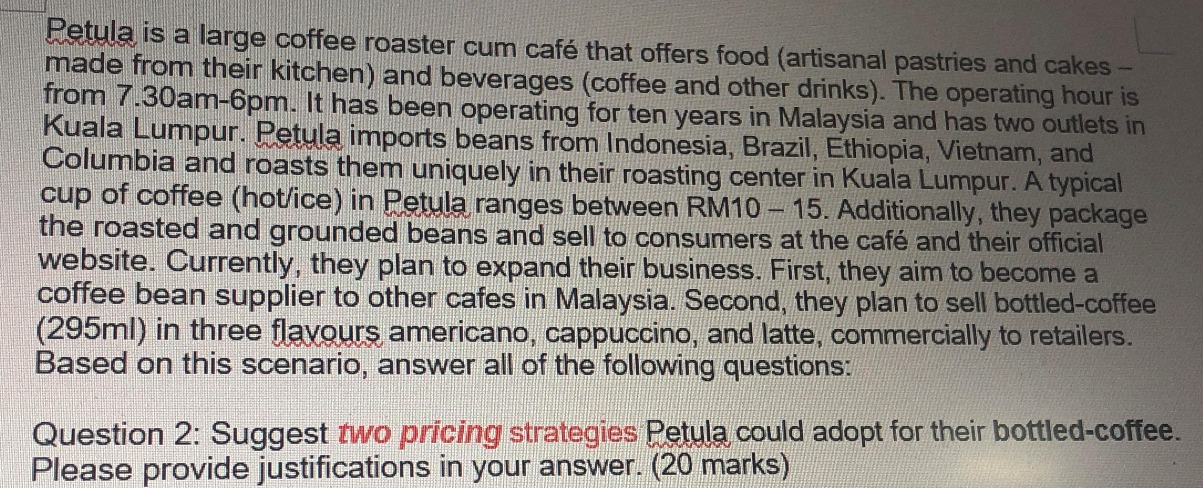 Petula is a large coffee roaster cum caf that