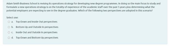 Adam Smith Business School is revising its