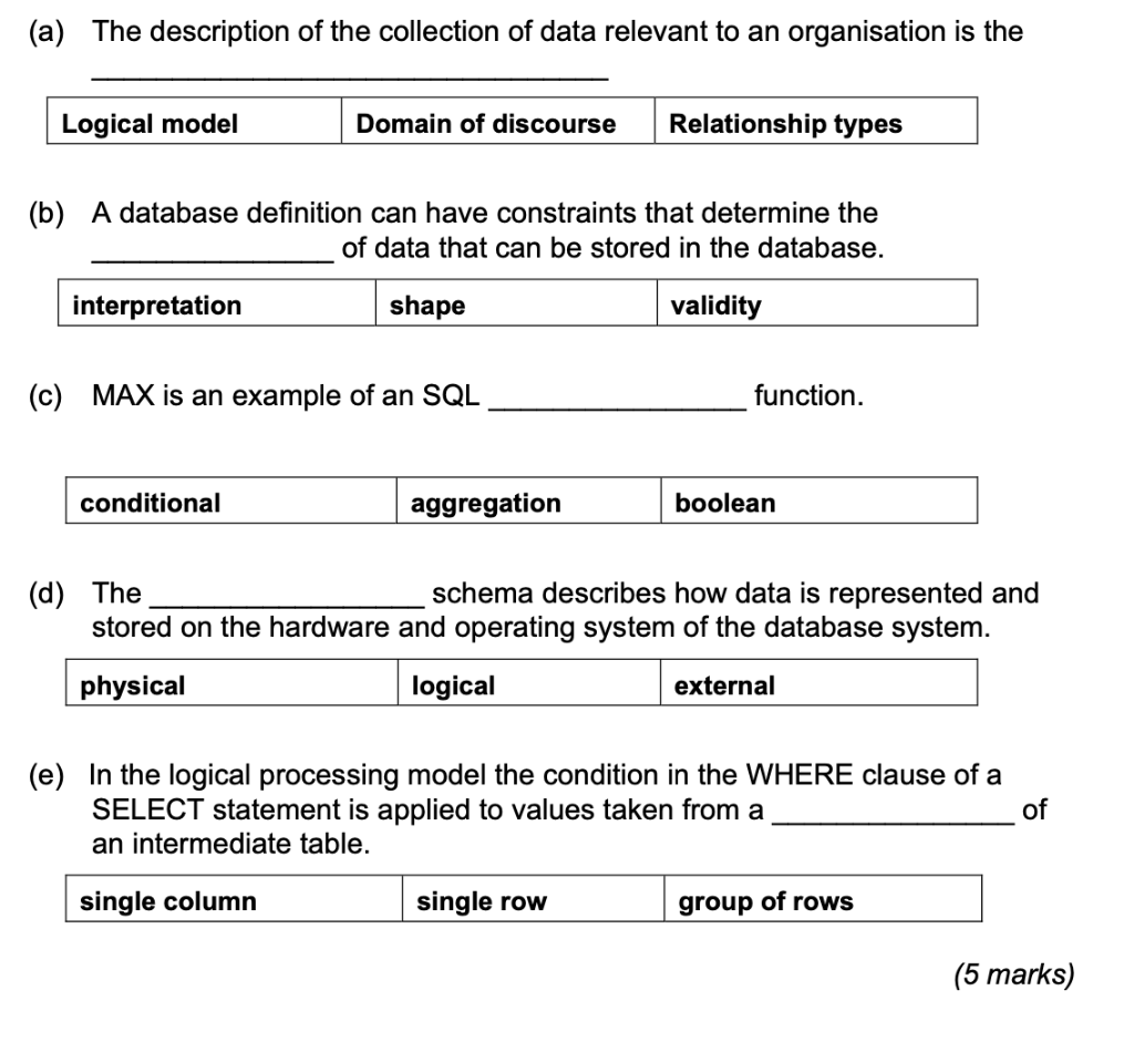 (a) The description of the collection of data