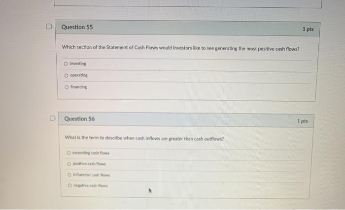D Question 55 1 pts Which section of the