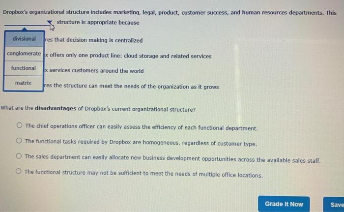 6. The Basic Forms of Organizations Consider the