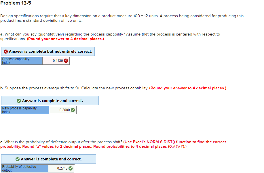 Design specifications require that a key