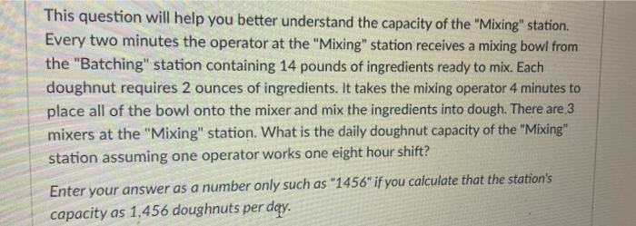 This question will help you better understand the