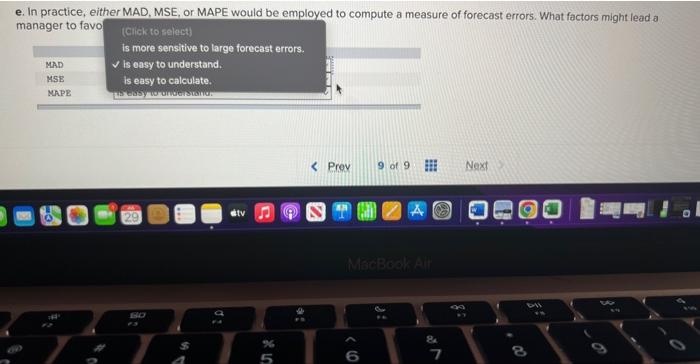 Two different forecasting techniques were used to