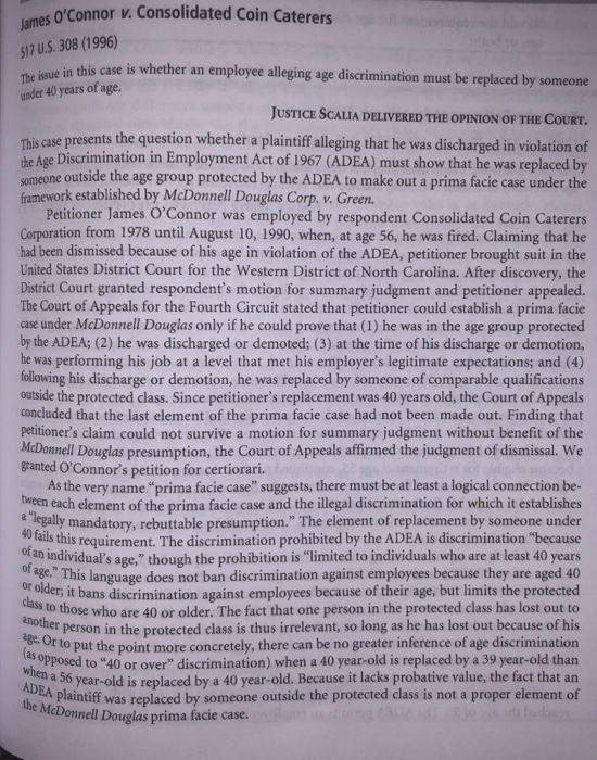 Explain. James O'Connor v. Consolidated Coin