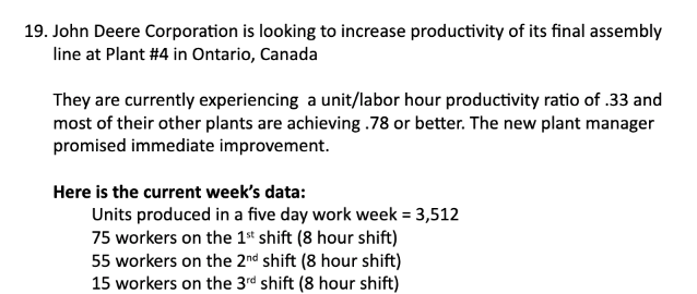 lease please please answer them all! 19. John