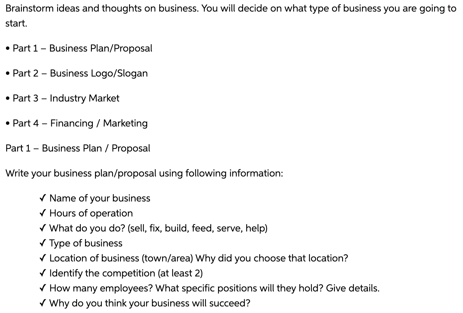 If an expert can please complete each part soon