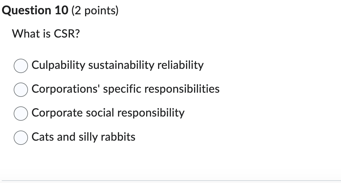 Culpability sustainability reliability