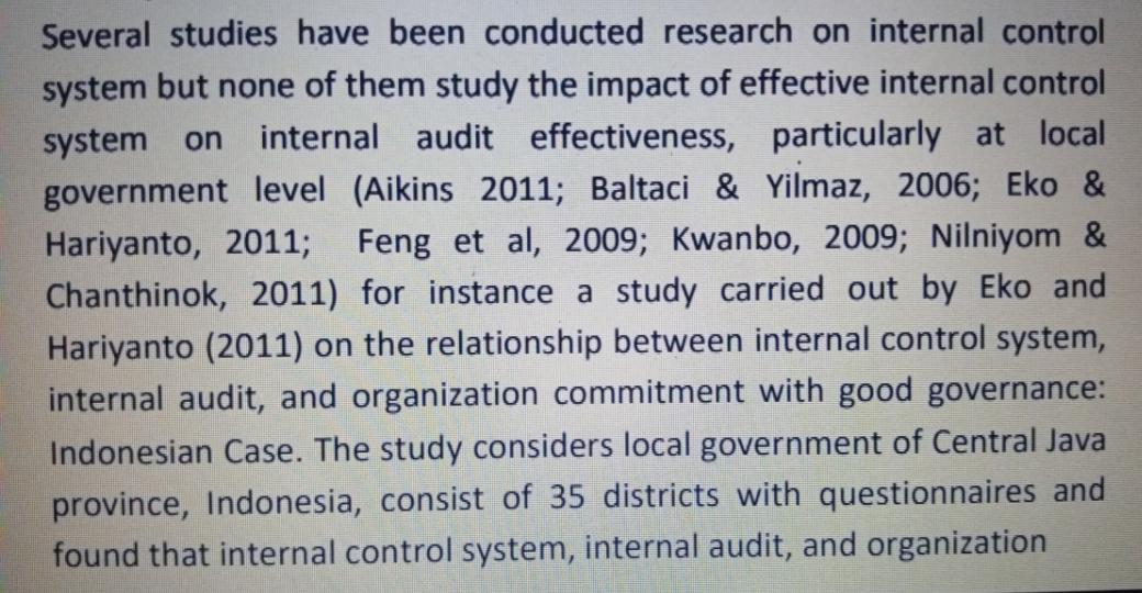 Several studies have been conducted research on