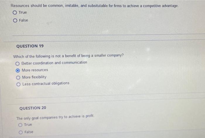 Resources should be common, imitable, and