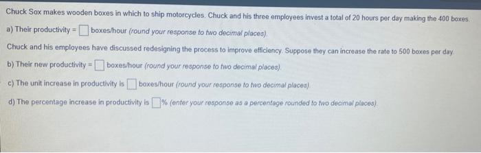 Chuck Sox makes wooden boxes in which to ship