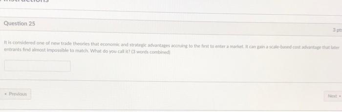 Question 24 When higher-cost external producers