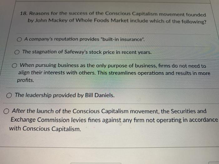 13. Leading thinkers in marketing propose that