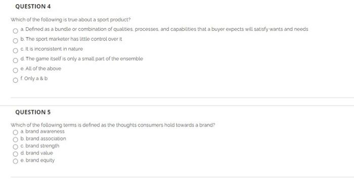 QUESTION 4 Which of the following is true about a