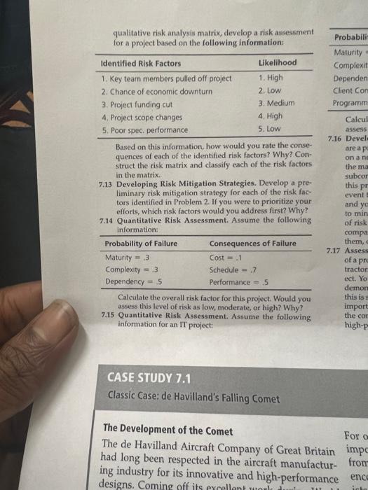 qualitative risk analysis matrix, develop a risk