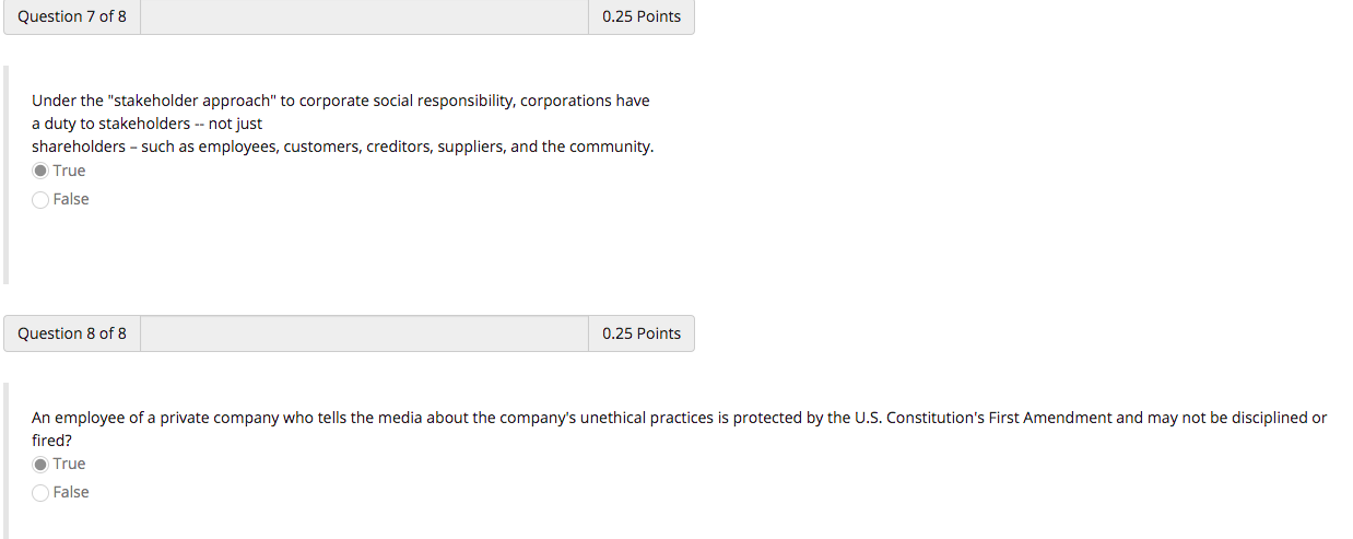 Question 7 of 8 0.25 Points Under the