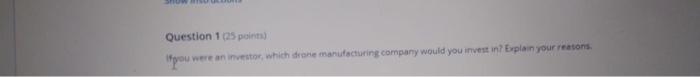 Question 105 points) were an investor, which dean