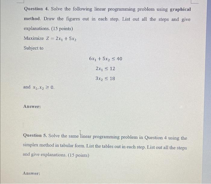 also operations research please faster) Question