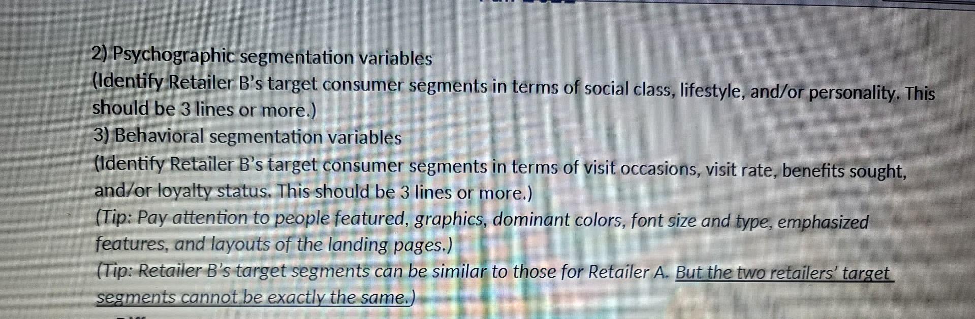 Topic: Online Retailing Comparison Retailer A: