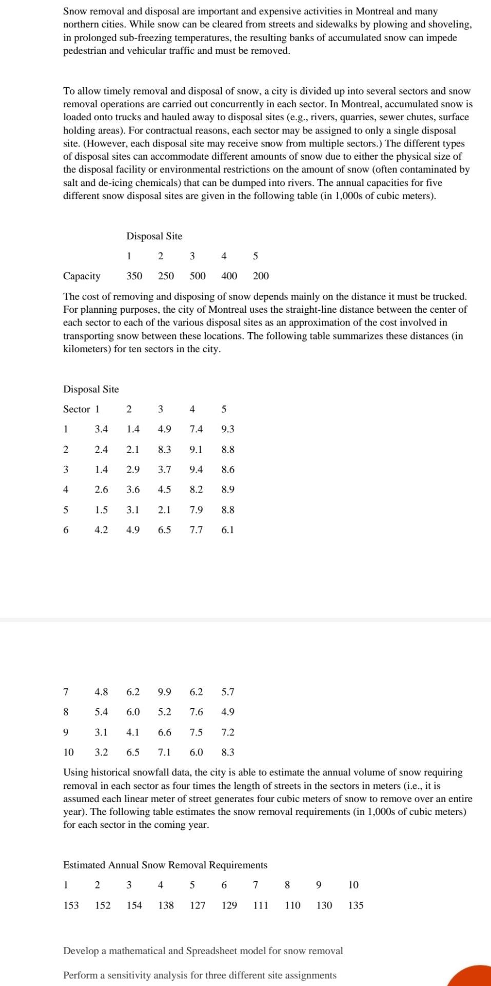 Snow removal and disposal are important and