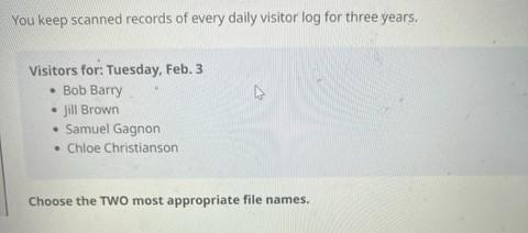 You keep scanned records of every daily visitor