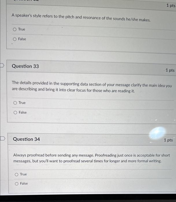 A speaker's style refers to the pitch and