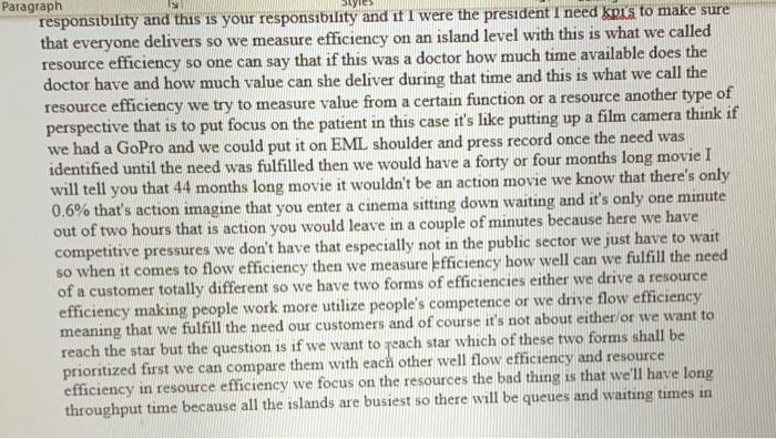 The Efficiency Paradox, VIDEO TRANSCRIPT: I