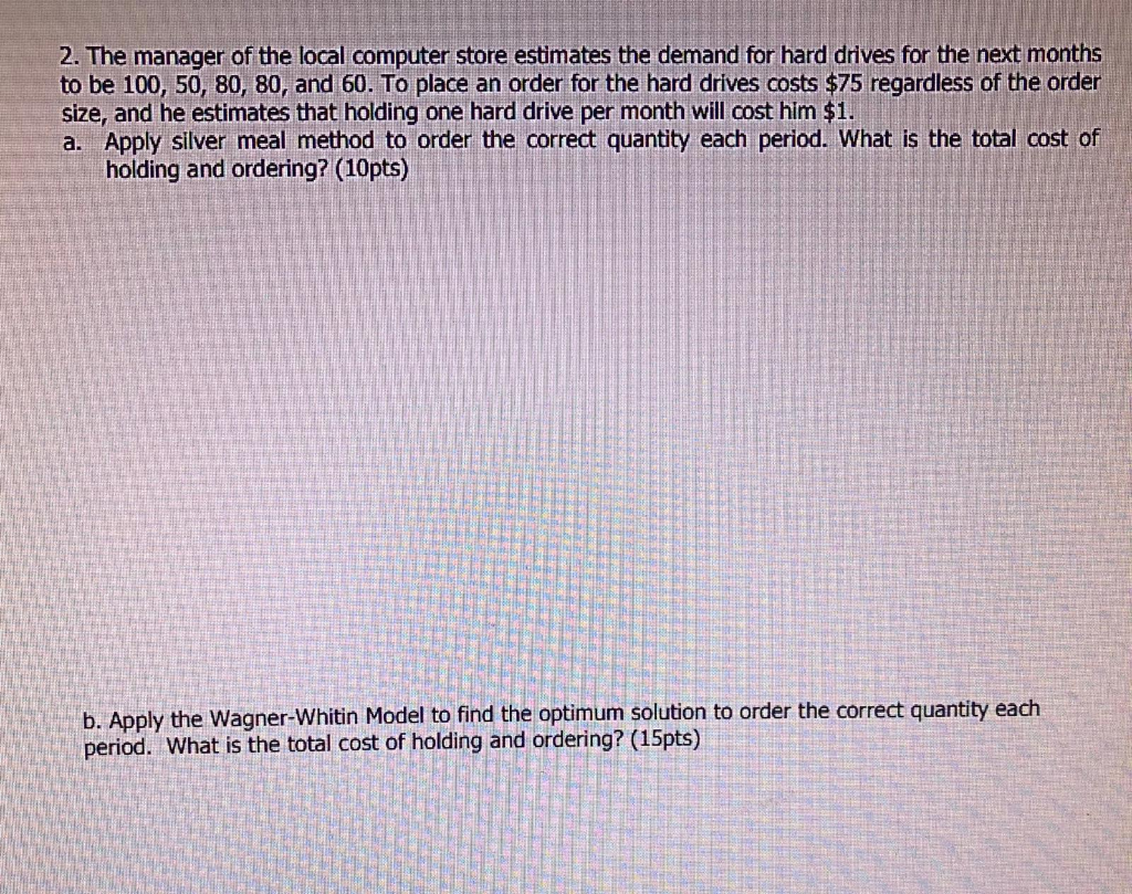 2. The manager of the local computer store