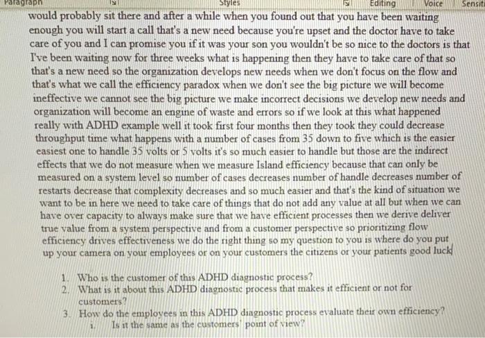 The Efficiency Paradox, VIDEO TRANSCRIPT: I