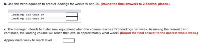 Freight car loadings during an 18-week period at