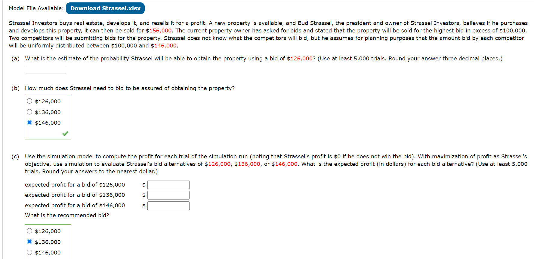 will be uniformly distributed between $100,000