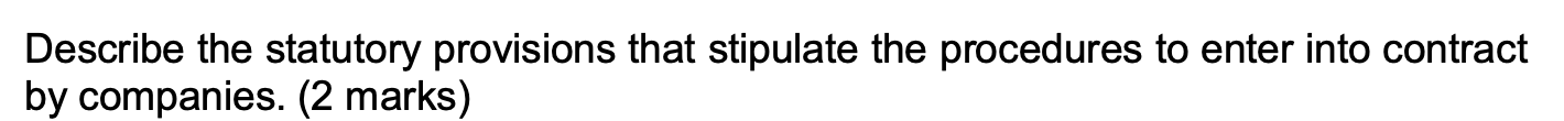 Describe the statutory provisions that stipulate