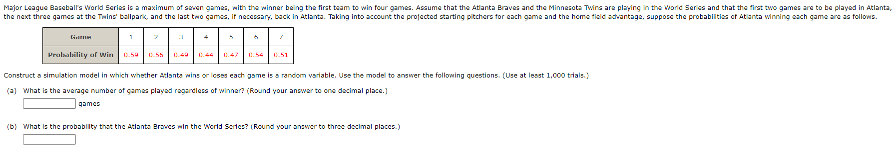 :truct a simulation model in which whether