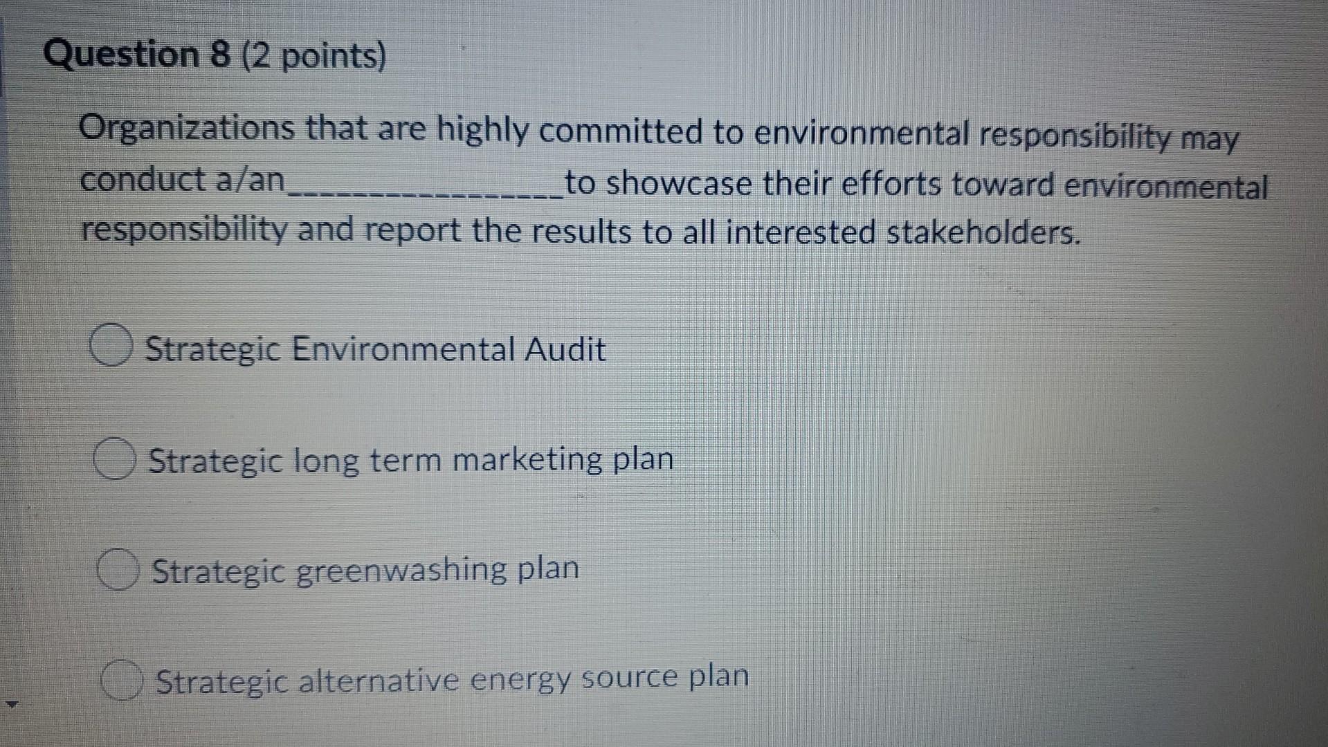 The benefits of an ethics audit include which of