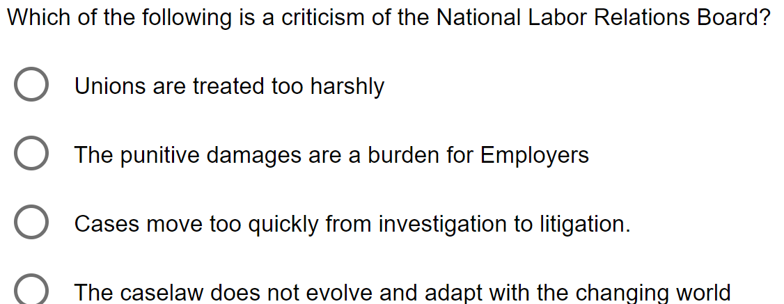 Which of the following is a criticism of the