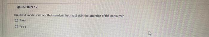 The AIDA model indicate that senders first must