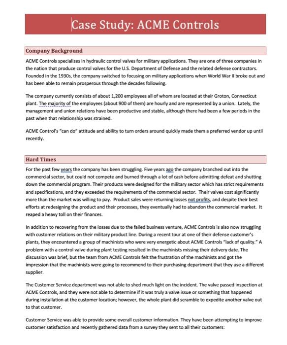 HOW WOULD YOU APPLY LEAN SIX SIGMA TO THIS CASE