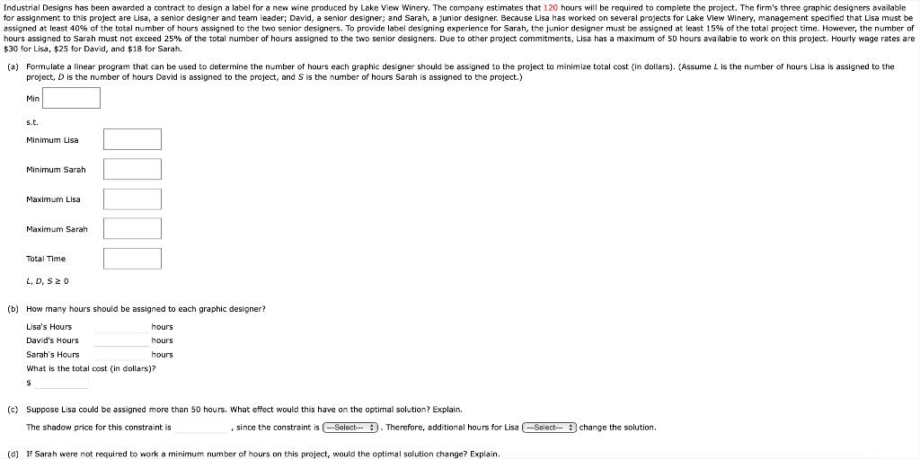 $30 for Lisa, $25 for David, and $18 for Sarah.