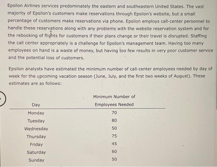 Epsilon Airlines services predominately the