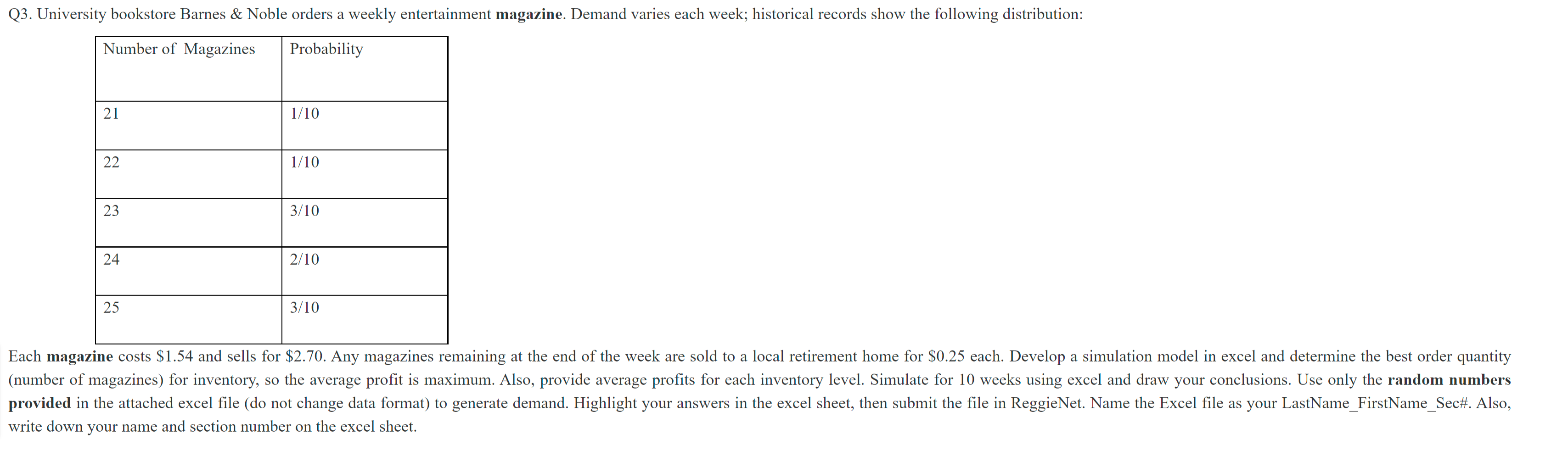 Q3. Magazine -- Create necessary columns for