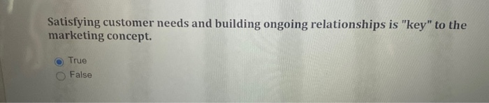 Satisfying customer needs and building ongoing