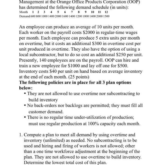 Management at the Orange Office Products