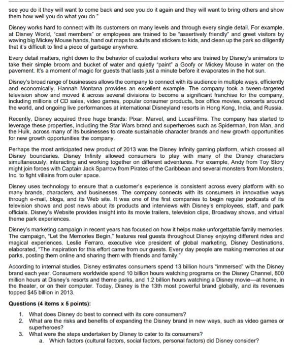 Disney Few companies have been able to connect