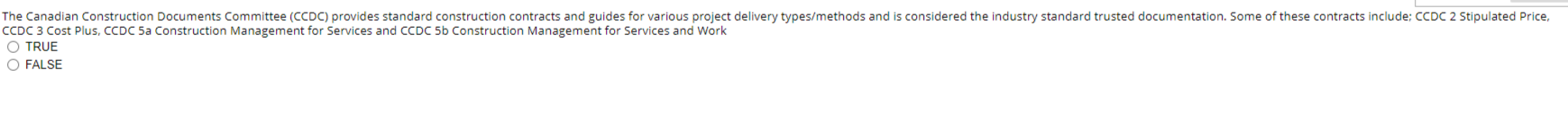 CCDC 3 Cost Plus, CCDC 5a Construction Management