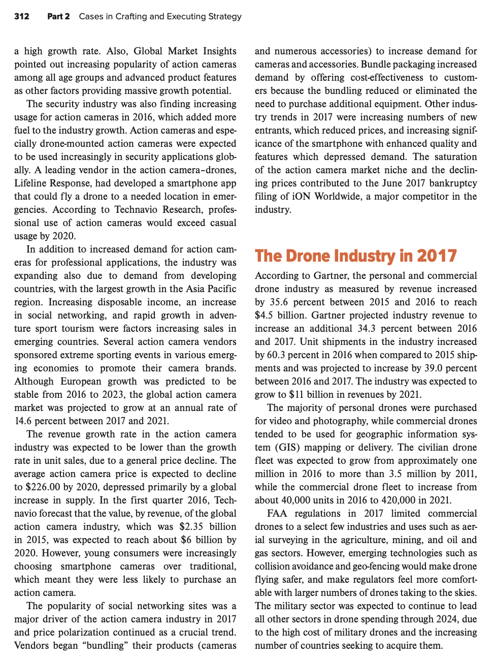 note : 800 words each question. Gopro in 2017: