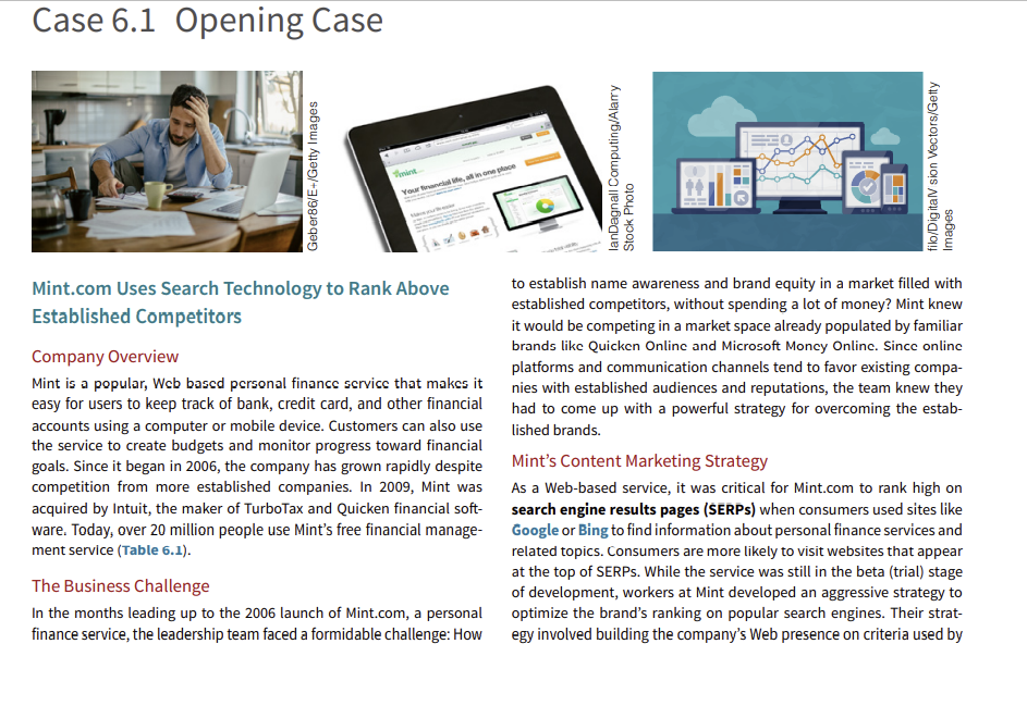 question: 1. Why did Mint invest the time and